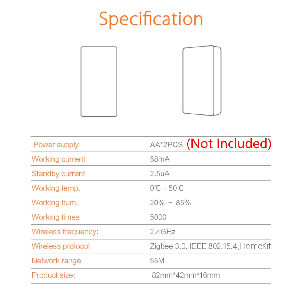 Works with Homekit Water Leak Sensor Zigbee 3.0 Wireless Flood Detector for Alarm System and Smart Home Automation Apple Homekit