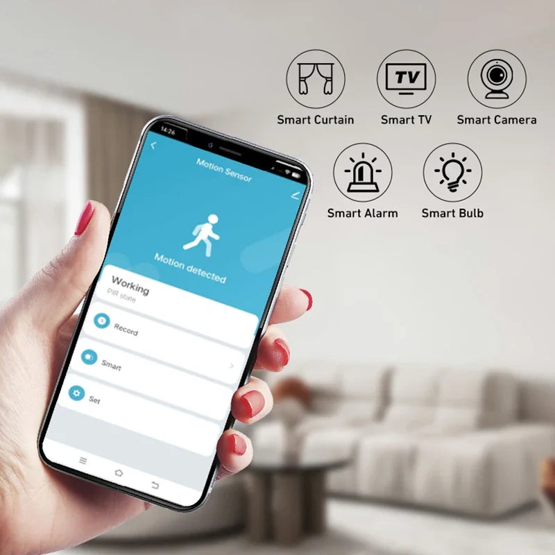 Tuya Zigbee PIR Motion Sensor Smart Home Wifi Human Body Infrared Detector Security Smart Life App Works with Alexa Google Home