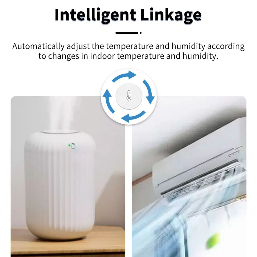 Tuya Zigbee3.0 Z2MQTT Temperature and Humidity Sensor Intelligent Home Hygrometer Z2M Real-Time Monitoring Home Assistant
