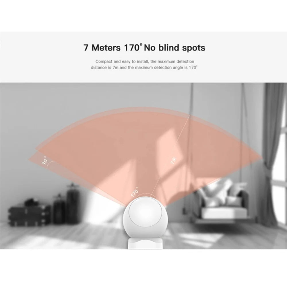 Tuya Zigbee Infrared Detector Wireless Passive Infrared Motion Detect Intelligent Linkage Body Detecting for Home Burglar Alarm