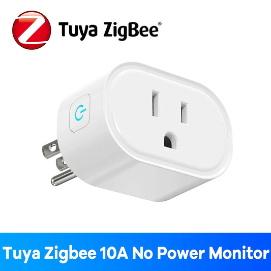 USA Canada Zigbee Smart Plug US Standard 10A/16A Works with Alexa Google Assistant APP Remote Control Timer Group Control
