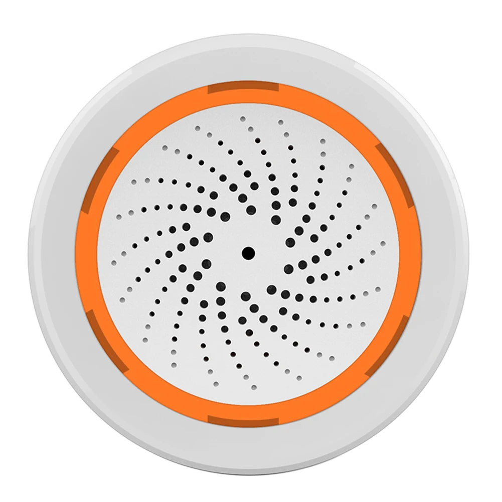 Enhance Your Home Security with the Tuya Zigbee Sound Light Sensor Smart Alarm Siren - Remote Control & USB Powered Protection System