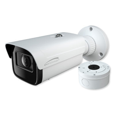 Speco 4MP H.265 IP Bullet Camera With Analytics and Junction Box, 2.8-12mm Motorized Lens, NDAA Compliant