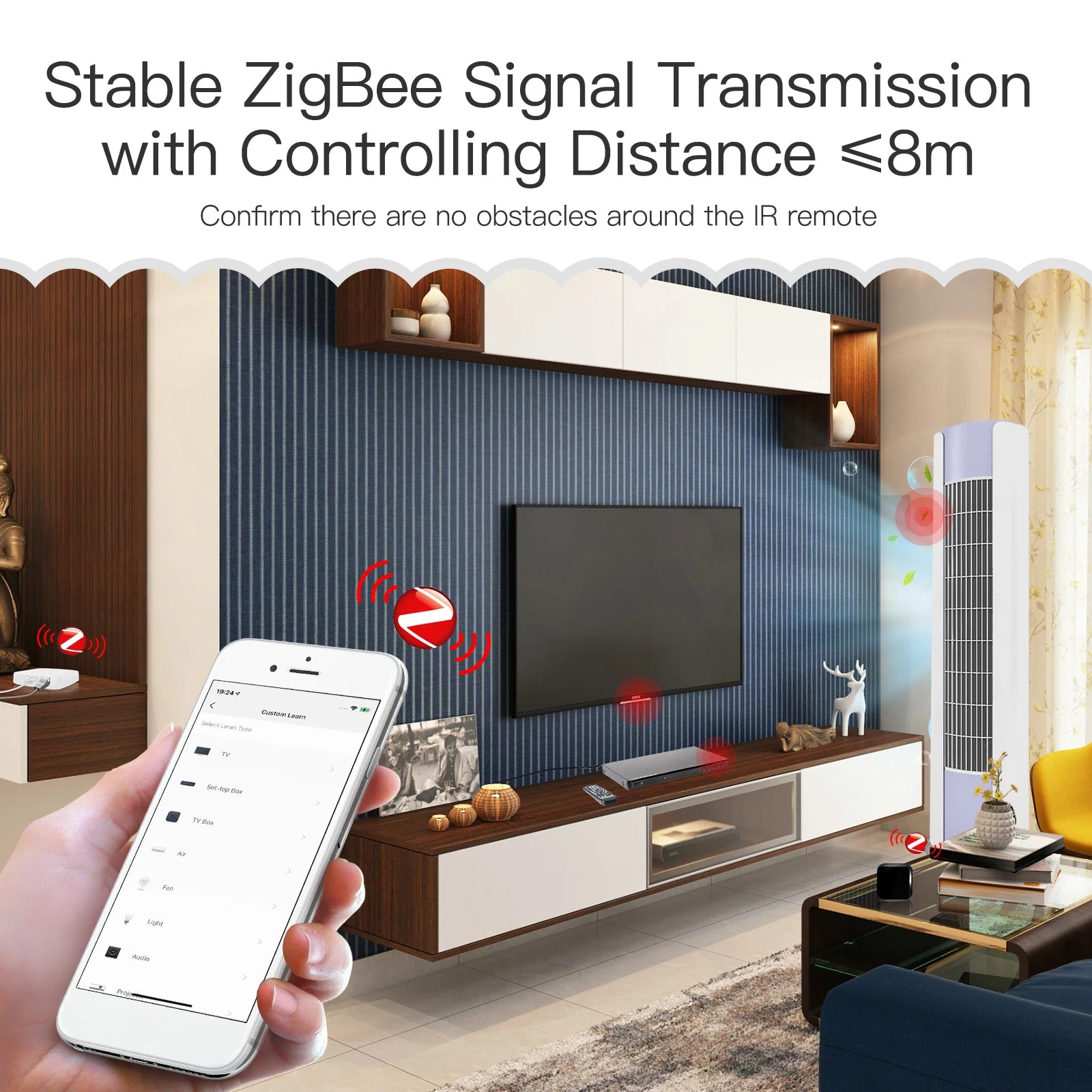 Transform Your Smart Home with the Zigbee Universal Infrared Remote Controller - Compatible with Alexa and Google Home