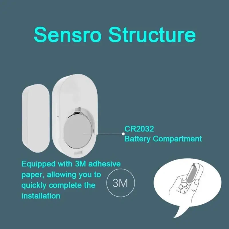 Ewelink Zigbee 3.0 Smart Door & Window Sensor - Enhance Your Home Security with Alexa & Google Home Integration