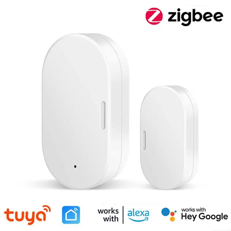 Tuya Zigbee 3.0 Door and Window Magnetic Sensor Wireless Connection Smart Home Wireless Door Detectors Door Magnetic Automation