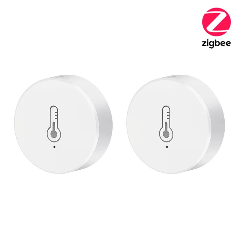 Real Time Tuya Smart Life Zigbee Temperature and Humidity Sensor Thermometer Monitor Work for Alexa Google Home Assistant