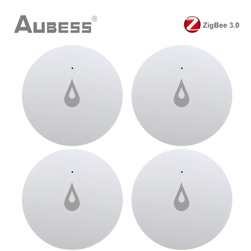 Zigbee 3.0 Tuya Water Leak Detector Flood Sensor Water Tank Full Water Linkage Smart Home Security Alarm Support Smart Life