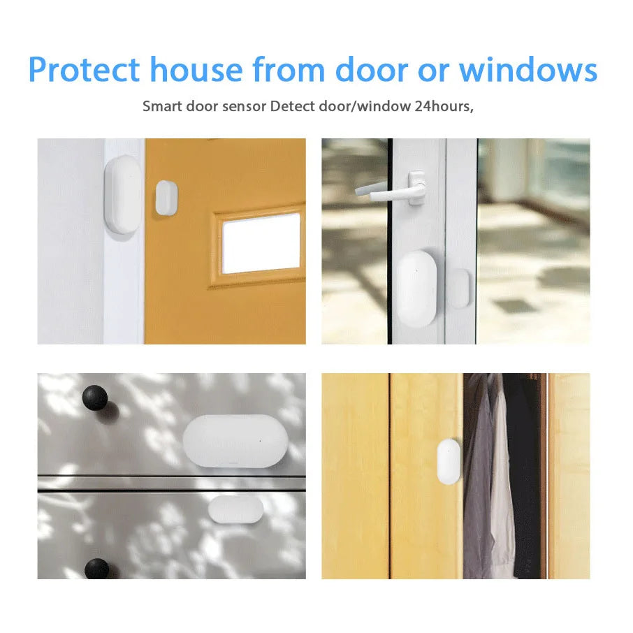 Ewelink Smart Home Wireless Door and Window Sensor - Simple and Convenient Zigbee Door Magnetic Detector