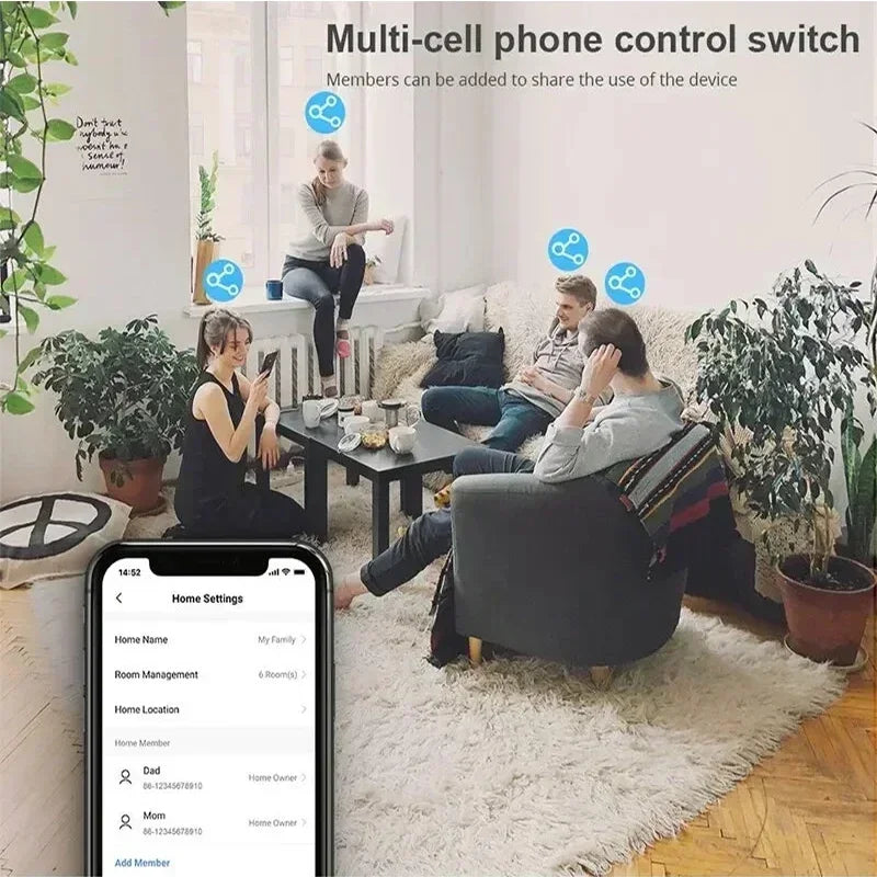 Matter Smart Switch Matter Wall Switch Matter Light Switch Touch Wall Light Neutral Wire/No Neutral Wire 1/2/3/4 Gang