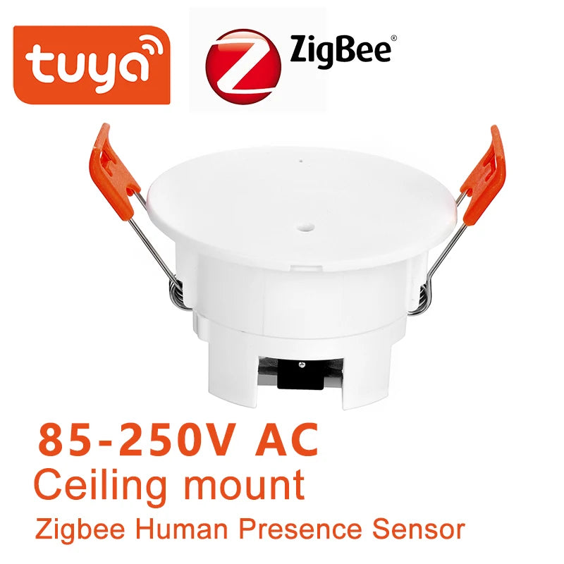 Tuya Wifi/Zigbee Smart Human Presence Detector Millimeter Wave Radar Detection Sensor for Home Security and Energy Conservation