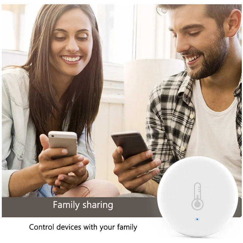 App Remote Control Siren Graffiti Smart Zigbee Temperature & Humidity Sensor Tuya Home Linkage Wireless Intelligent Hygrometer