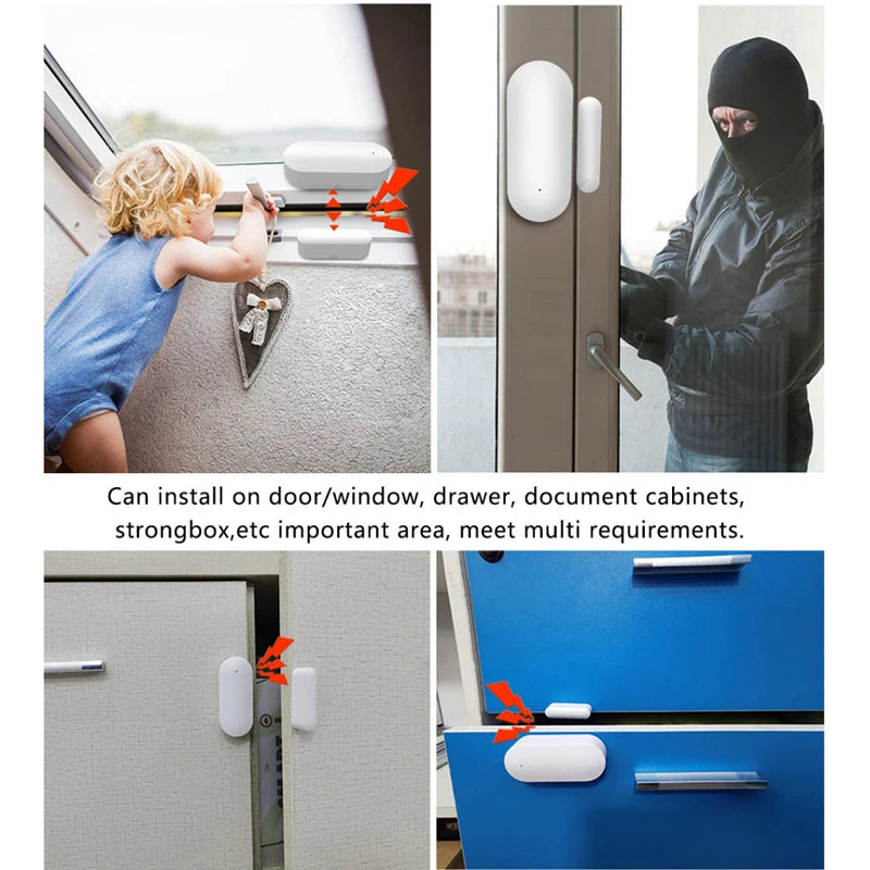 Zigbee3.0 Door Window Alarm Sensor Ewelink APP Remote Control Smart Home Security Voice Control for Yandex Alice Alexa Google
