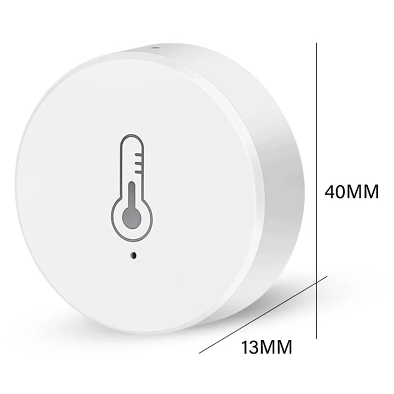 Tuya Smart Zigbee Temperature Humidity Sensor Battery Power Indoor Outdoor Hygrometer Thermometer Detector Home Security Alexa