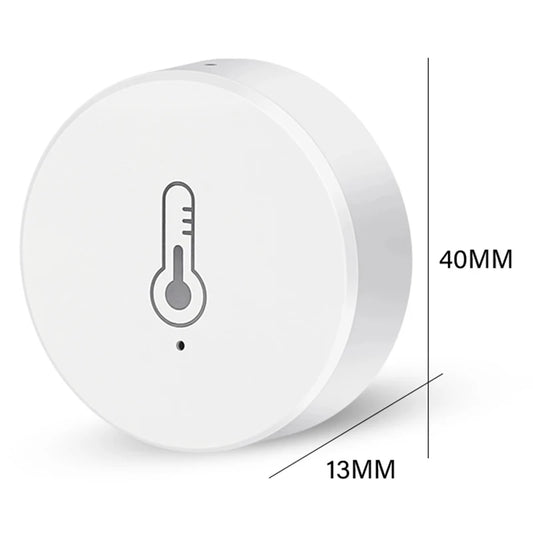 Tuya Smart Zigbee Temperature Humidity Sensor Battery Power Indoor Outdoor Hygrometer Thermometer Detector Home Security Alexa