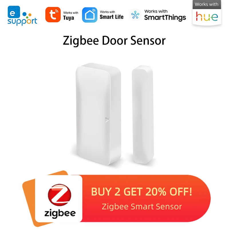 Revolutionize Your Home Security with the Zigbee2Mqtt Smart Door and Window Sensor - Compatible with Home Assistant and Ewelink Gateway!