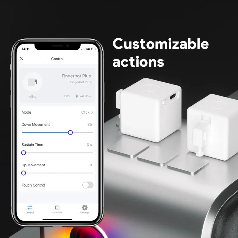 ZEXEF Smart Tuya Rechargeable Switch Fingerbot Socket Bot Light Garage Curtains Robot Remoter Alexa Google Home Voice Assistant