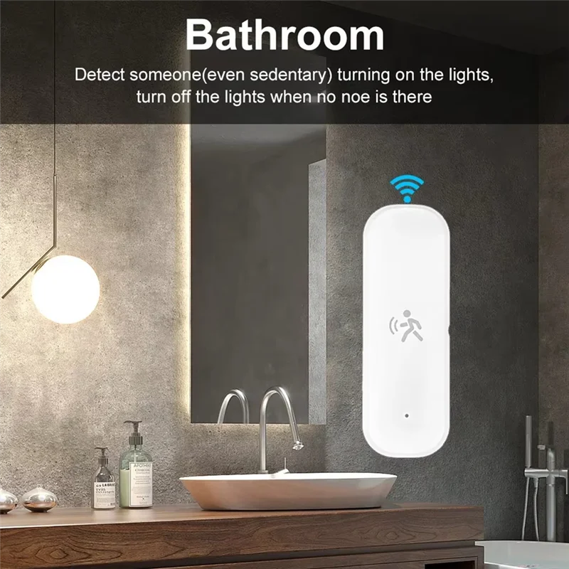 N93R Tuya Zigbee Smart Pir Motion Sensor 3In1 10G Radar Mmwave Temperature and Humidity Sensor Light Sensor for Burglar Alarm
