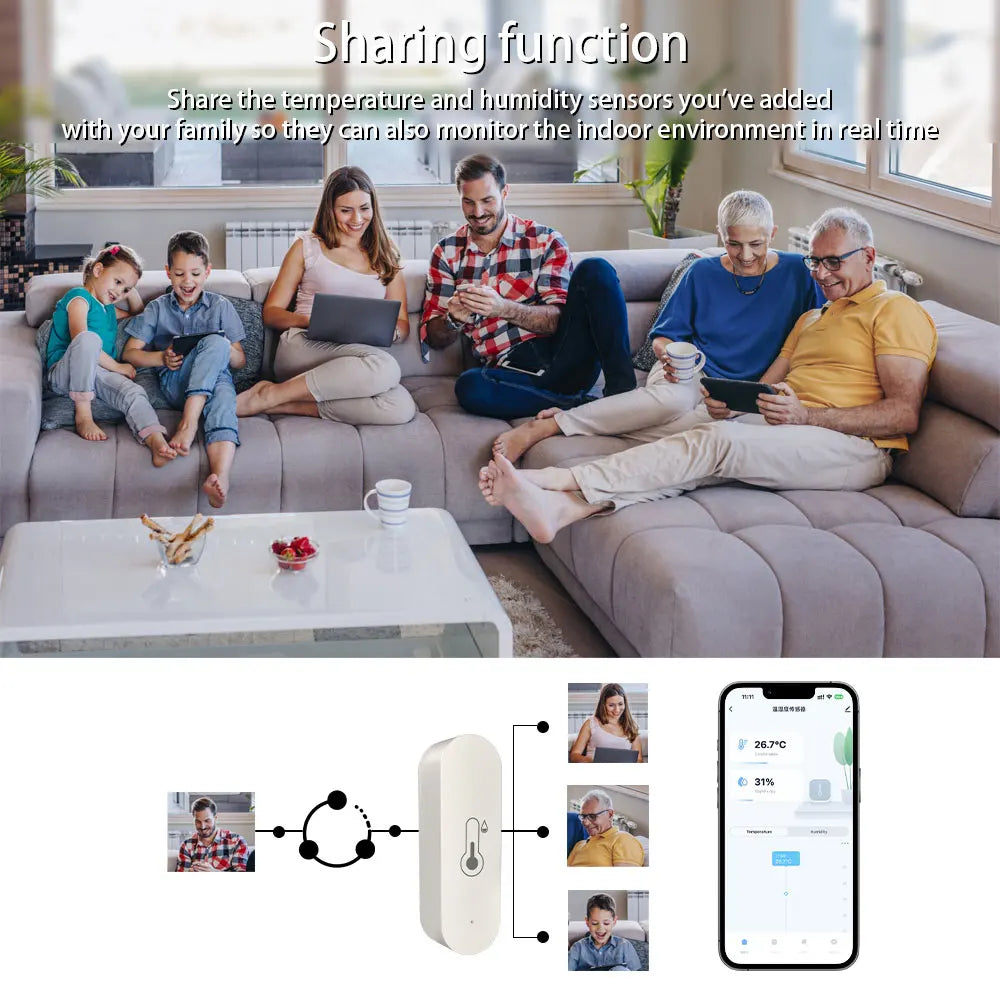 Revolutionize Your Home with the 2025 Ewelink Zigbee Temperature and Humidity Smart Thermometer - Compatible with Alexa & Google Home!