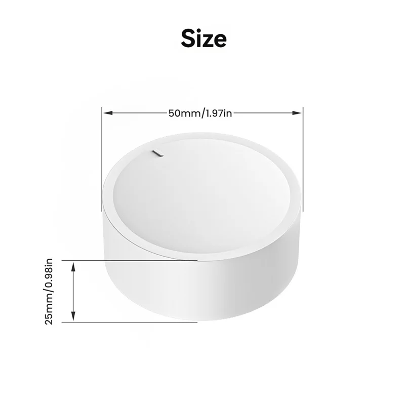 B04B-Smart Life App Compatible Zigbee Knob, Wireless Scene Button Controller Battery Powered
