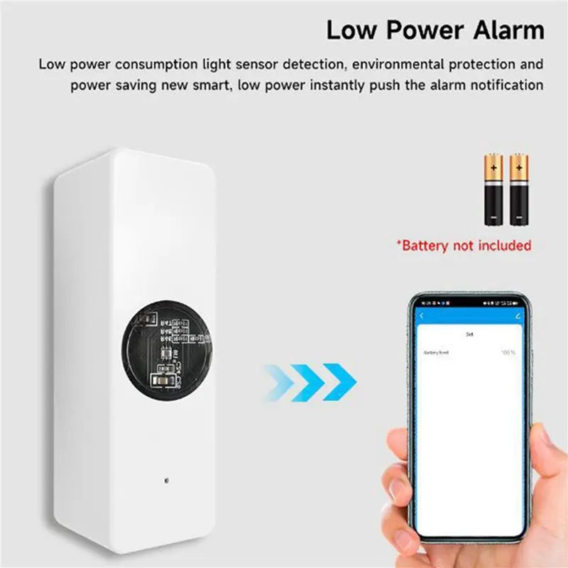 B50B-2X Tuya Zigbee Light Sensor Luminance Sensor Sensor Real-Time Luminance Detection Smart Home Automation App Control