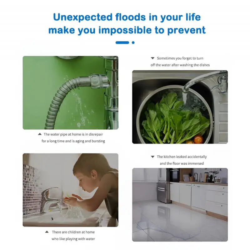 New  Zigbee 3.0 Water Sensor Smart Life APP Remote Alarm Smart Home Long Battery Life Security Protection Detector