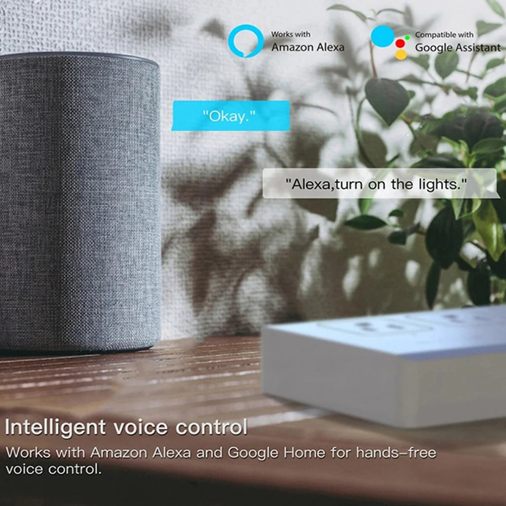 Zigbee Power Strip Tuya Smart Plug Smart Home Surge Protector Extension Cord Voice Control Work with Alexa Google Assistant
