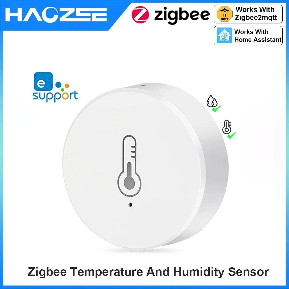 Ewelink Smart Zigbee Temperature Humidity Sensor App Control Indoor Thermometer Monitor Home Automation Works with Alexa Google