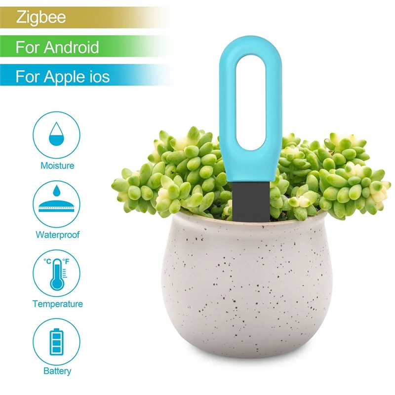 Revolutionize Your Garden with the B29C Smart Zigbee Soil Moisture and Temperature Sensor - Effortless Automation for Optimal Growth