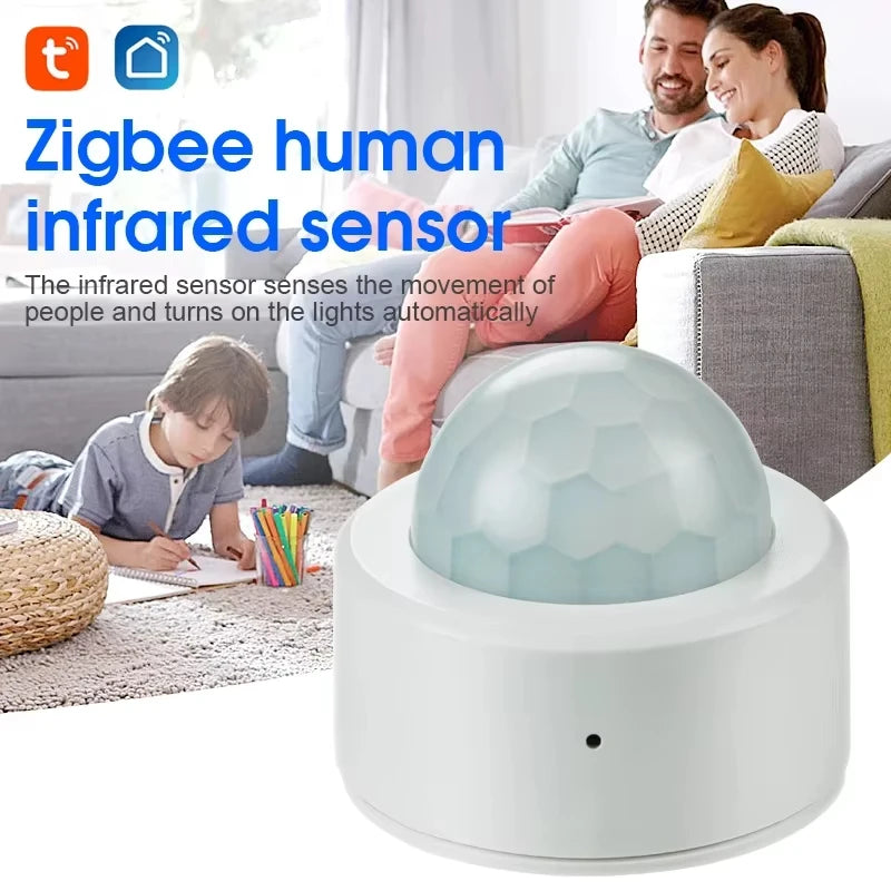 Enhance Your Home Security with the Tuya Zigbee PIR Infrared Motion Sensor - Smart Wireless Alarm Compatible with Alexa and Google Assistant