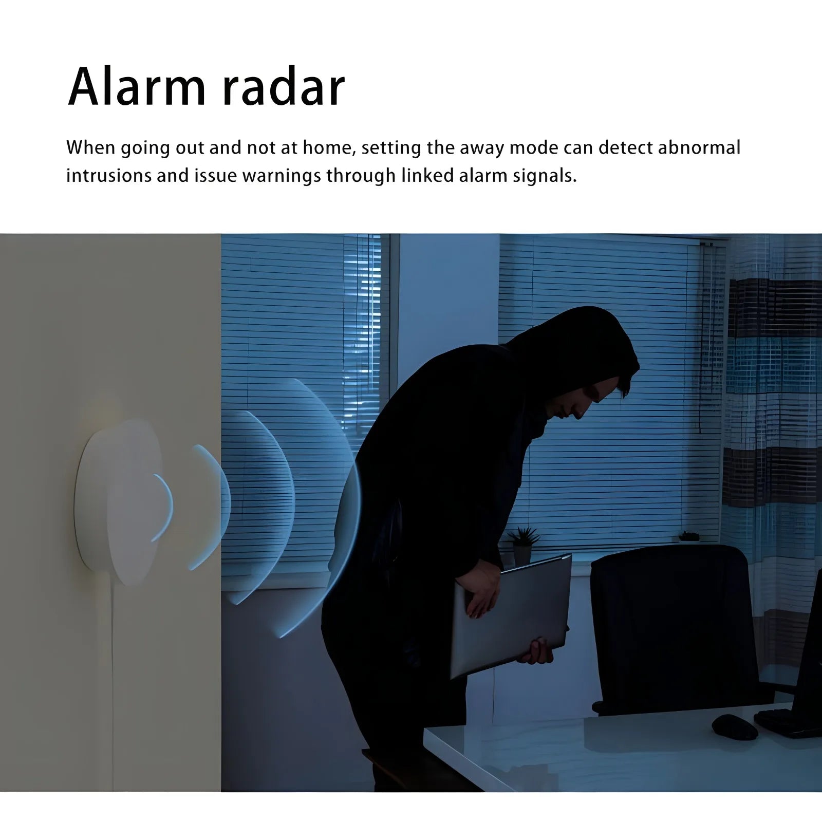 Ewelink Zigbee 5.8G Millimeter Wave Human Presence Radar Detector Side Mounted Safety Monitor Radar Alarm Smart Linkage Sensor