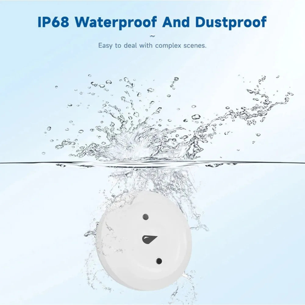 Ewelink Smart Zigbee Water Sensor Flood Leak Detector Remote Monitoring for Bathroom/Kitchen Support Home Assistant Zigbee2Mqtt