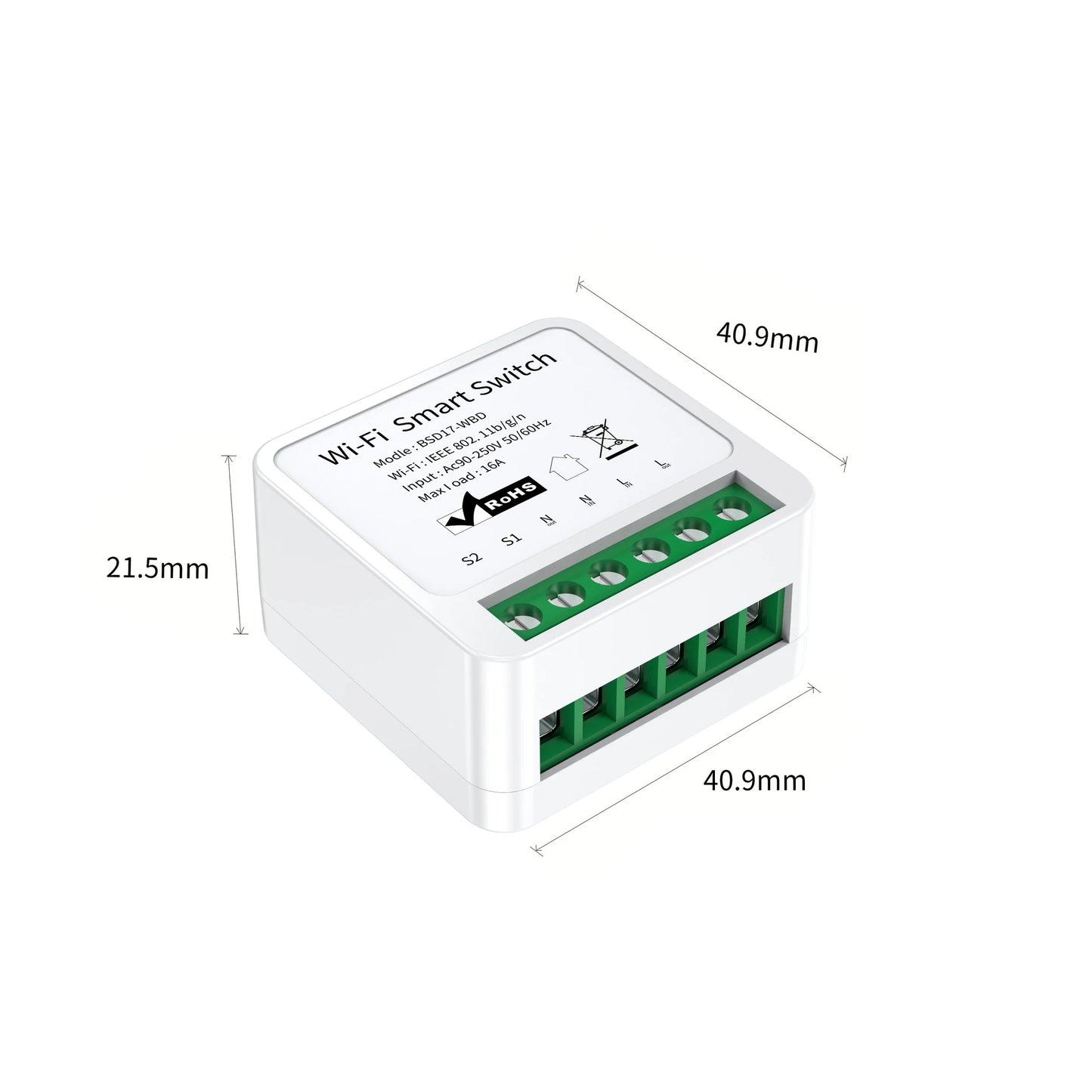 Tuya 16A WIFI Zigbee 3.0 Mini Smart Life APP Remote DIY Timing Relay Wireless Control with Alice, Alexa, Google Assistant