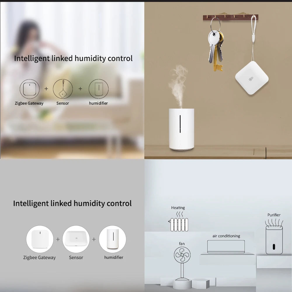Experience Smart Living with the Zigbee 3.0 Wireless Temperature and Humidity Sensor - Compatible with Ewelink Free APP, ZB Bridge Pro, and ZB Dongle-E