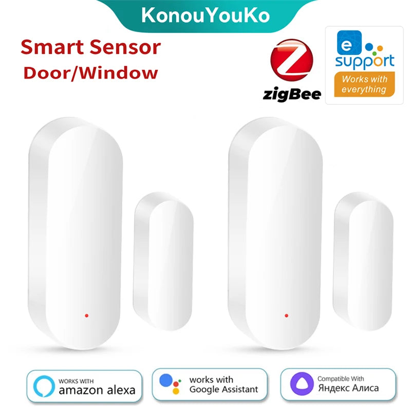 Zigbee3.0 Door Window Alarm Sensor Ewelink APP Remote Control Smart Home Security Voice Control for Yandex Alice Alexa Google