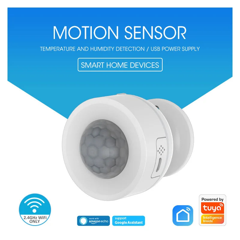 Wireless Motion Detection Alarm Graffiti Zigbee Intelligent Human Infrared PIR Sensor Anti-Dismantle USB Power Remote Control