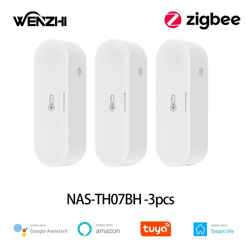 Zigbee 3.0 and Homekit Temperature and Humidity Sensor Thermometer Tuya Smart Life App Remote Control Home Automation Alexa