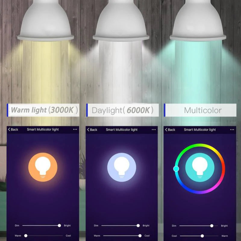 Transform Your Space with 1-10Pcs Zigbee Smart Home LED Bulb Spot Night Light Lamp - 5W GU10 RGBCW Compatible with Alexa, Google Home, and SmartThings