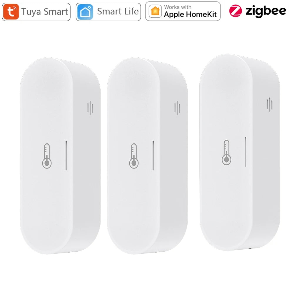 Revolutionize Your Home with the Tuya Zigbee Smart Temperature and Humidity Sensor – Seamlessly Works with HomeKit, Alexa, and Google Home