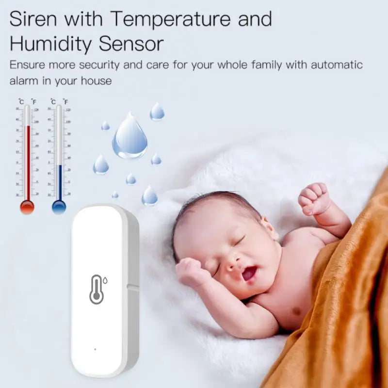 CoRui WIFI Temperature Humidity Sensor Indoor Outdoor Hygrometer Thermometer Detector Smart Life Remote Control for Home