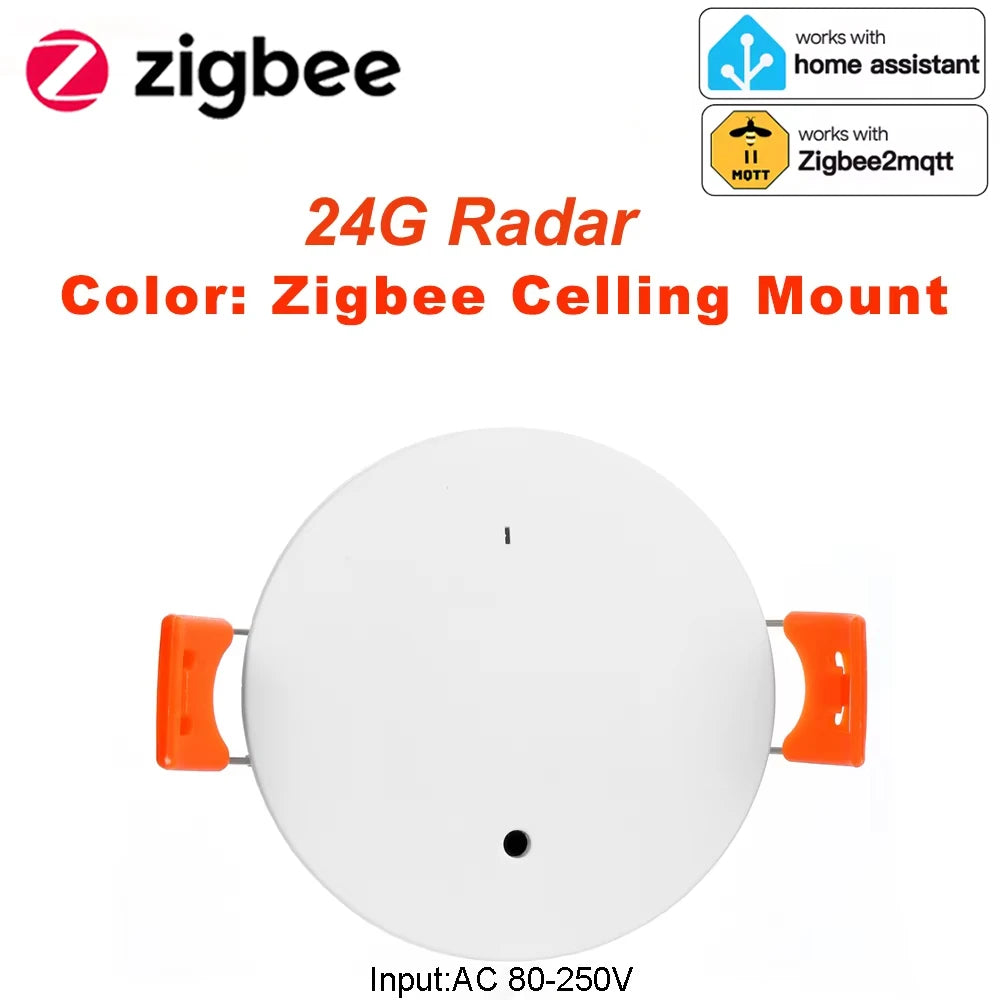 24G Zigbee Human Presence Detector Smart Human Body PIR Sensor Radar Detectormotion Sensors Support Home Assistant