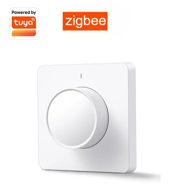 Tuya Smart Wifi Zigbee Rotary Light Dimmer Switch Smart Life/Tuya APP Remote Control Works with Alexa Google Voice Assistants