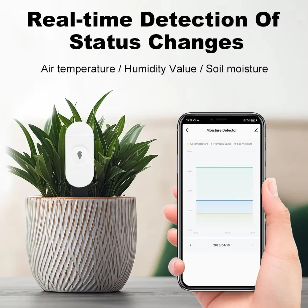 Smart Zigbee Soil Tester Temperature and Humidity Monitoring Moisture Thermometer Hygrometer Home Automation Irrigation Detector