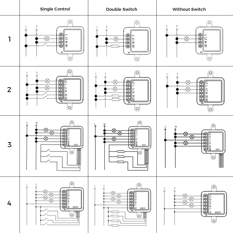 Zigbee Switches Retro Gray Toggle Switches for the Home Tuya Smart Accesorios Wall Switch 1-4 Gang 2 Way Wall Lamp Switch