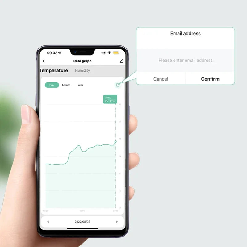 Tuya Zigbee/Wifi Temperature Humidity Sensor Hygrometer Thermometer Smart Home Smart Life App Support Alexa Google Assistant