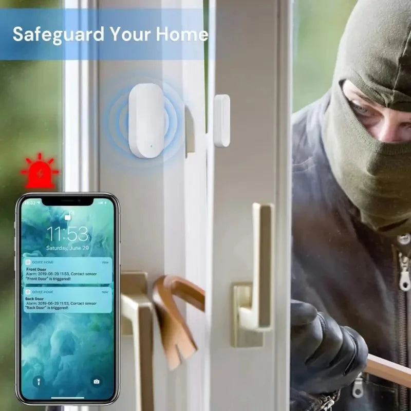Ewelink Zigbee 3.0 Smart Door & Window Sensor - Enhance Your Home Security with Alexa & Google Home Integration