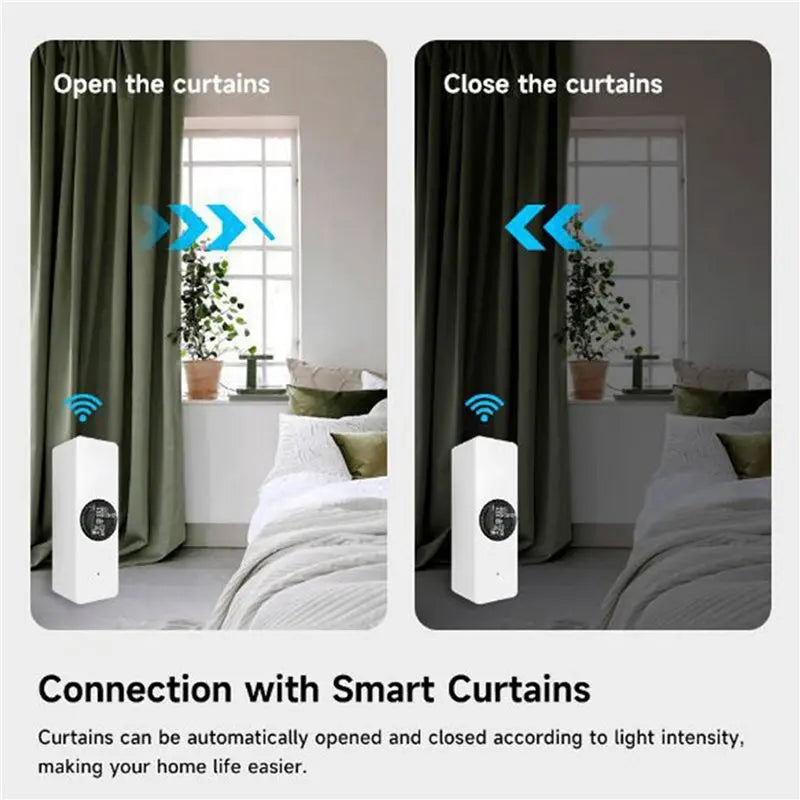 B50B-2X Tuya Zigbee Light Sensor Luminance Sensor Sensor Real-Time Luminance Detection Smart Home Automation App Control