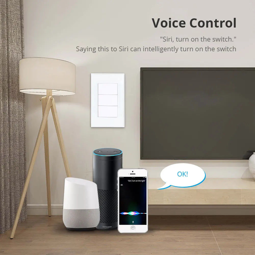 Zigbee Interrupter 1 2 3 4 6 Gangs Light Switch Brazilian Wall Switches Work with Tuya Smart Life Alexa Google Home