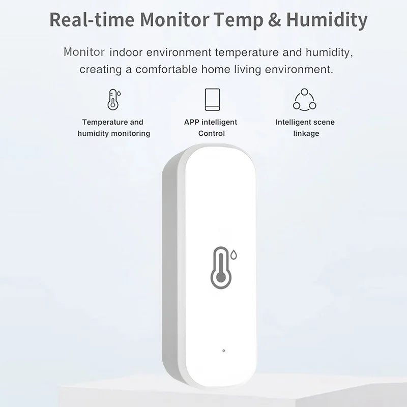 Cozylife Wifi Smart Temperature Humidity Sensor Smart Home Thermometer Hygrometer for Indoor Room Weather Station with Google