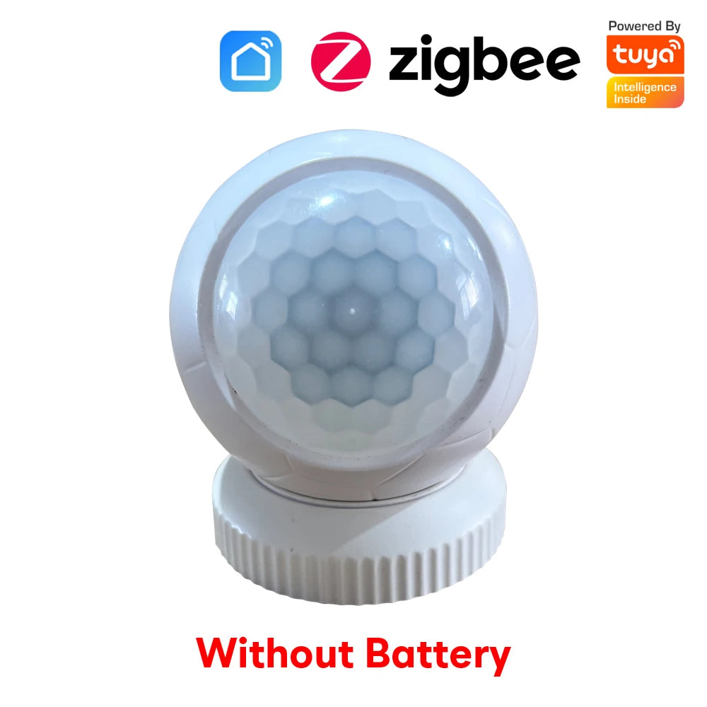 Tuya Zigbee 3.0 PIR Motion Sensor Detector with Magnetic Base 360° Rotating Detect Human Body Movement Smart Home Security Alarm